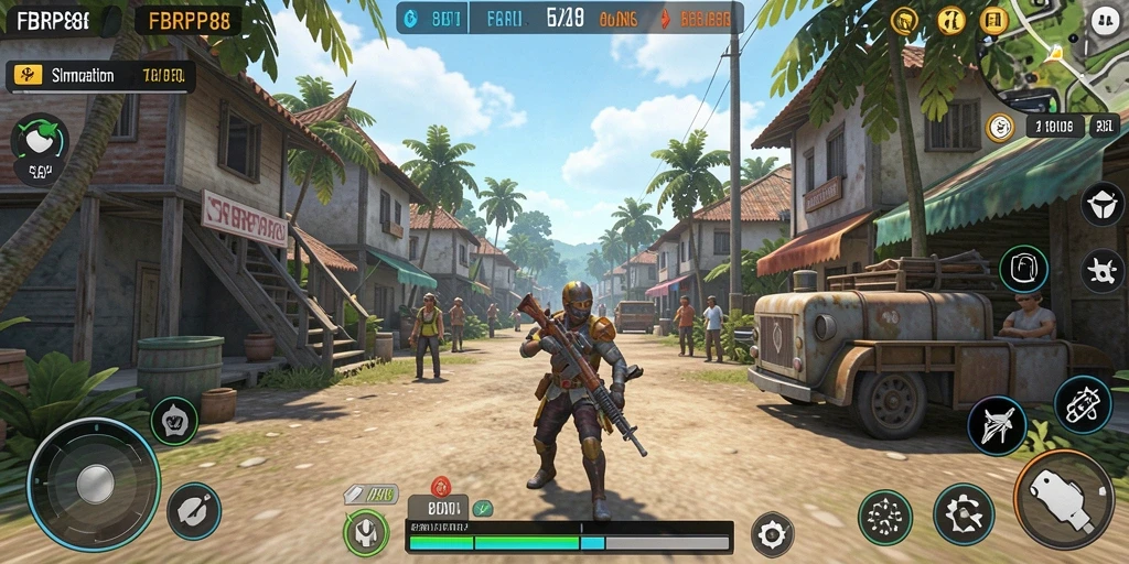Tampilan gameplay utama FBRP88 dengan desain yang menarik.