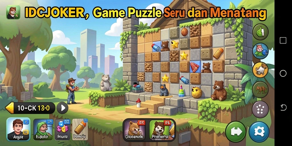 Screenshot dari gameplay IDCJOKER yang menampilkan tantangan puzzle yang menarik.