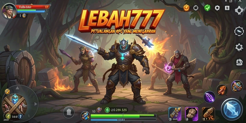 Tangkapan layar gameplay LEBAH777 menampilkan aksi seru di dunia RPG.