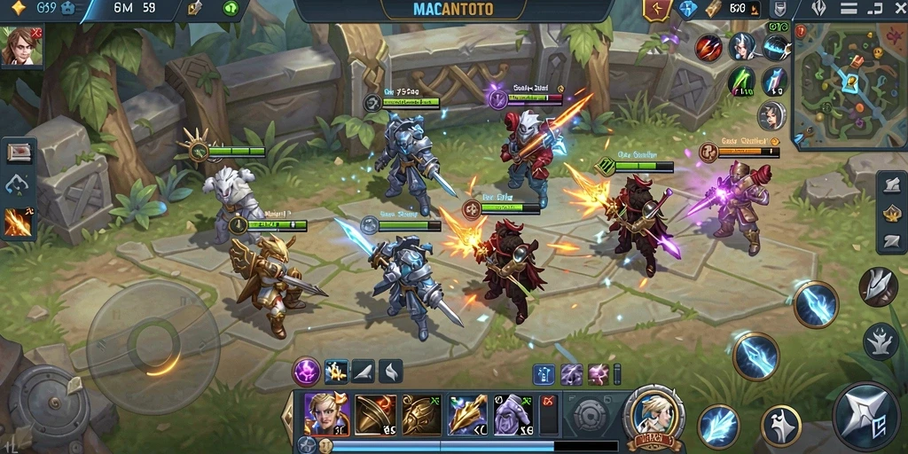 Tampilan gameplay <strong>MACANTOTO</strong> yang menegangkan dan penuh strategi.