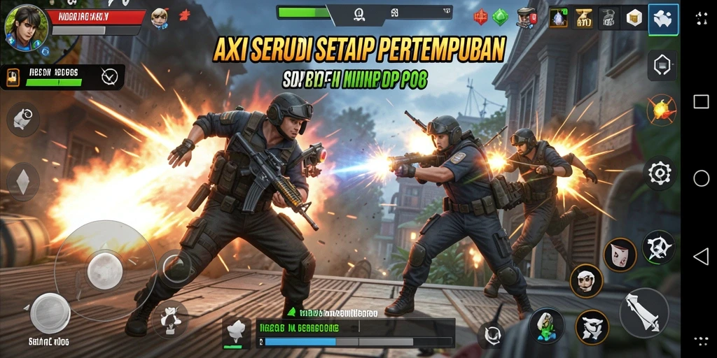 Tampilan gameplay seru dan menantang di MPO08.