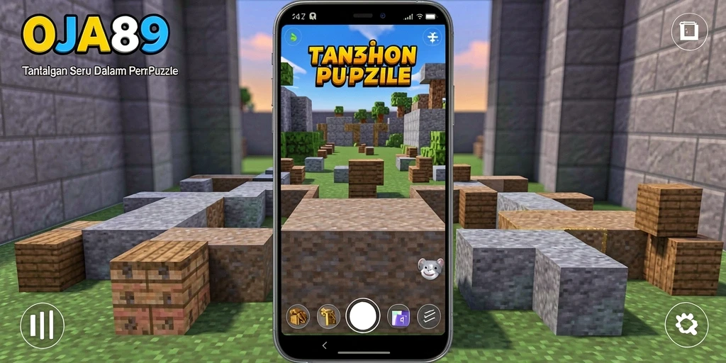 Screenshot utama OJA89 menampilkan gameplay seru dalam permainan puzzle.
